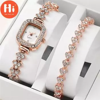 Привет модные часы Роскошные женские кварцевые часы Водонепроницаемые женские часы Женские наручные часы