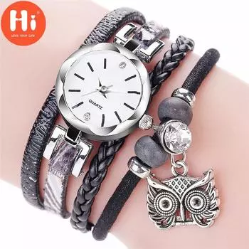 Привет модные часы Роскошные женские кварцевые часы Водонепроницаемые женские часы Женские наручные часы