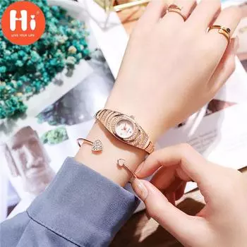 Привет модные часы Роскошные женские кварцевые часы Водонепроницаемые женские часы Женские наручные часы