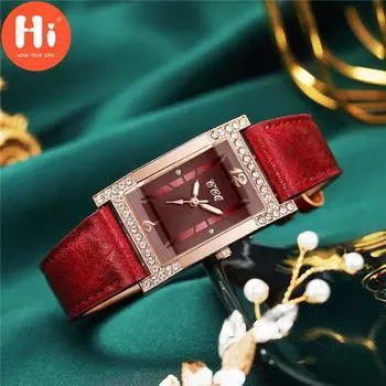 Привет модные часы Роскошные женские кварцевые часы Водонепроницаемые женские часы Женские наручные часы