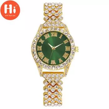 Привет модные часы Роскошные женские кварцевые часы Водонепроницаемые женские часы Женские наручные часы