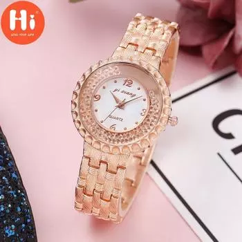 Привет модные часы Роскошные женские кварцевые часы Водонепроницаемые женские часы Женские наручные часы