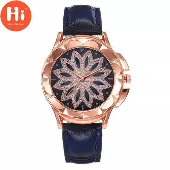 Привет модные часы Роскошные женские кварцевые часы Водонепроницаемые женские часы Женские наручные часы