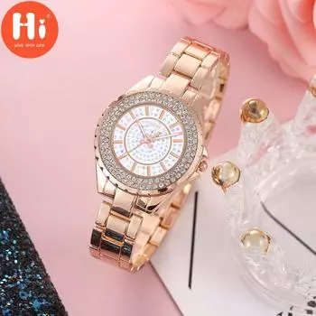 Привет модные часы Роскошные женские кварцевые часы Водонепроницаемые женские часы Женские наручные часы