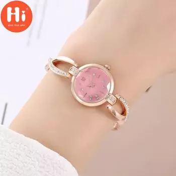 Привет модные часы Роскошные женские кварцевые часы Водонепроницаемые женские часы Женские наручные часы серебряный