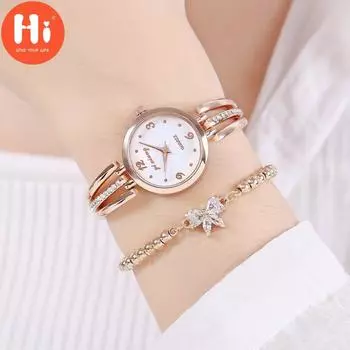 Привет модные часы Роскошные женские кварцевые часы Водонепроницаемые женские часы Женские наручные часы