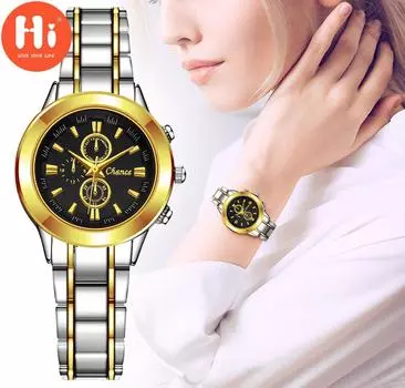 Привет модные часы Роскошные женские кварцевые часы Водонепроницаемые женские часы Женские наручные часы