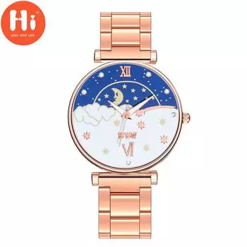 Привет модные часы Роскошные женские кварцевые часы Водонепроницаемые женские часы Женские наручные часы