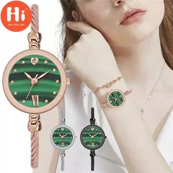 Привет модные часы Роскошные женские кварцевые часы Водонепроницаемые женские часы Женские наручные часы