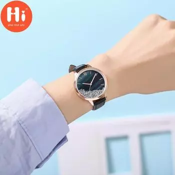 Привет модные часы Роскошные женские кварцевые часы Водонепроницаемые женские часы Женские наручные часы