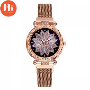 Привет модные часы Роскошные женские кварцевые часы Водонепроницаемые женские часы Женские наручные часы