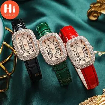 Привет модные часы Роскошные женские кварцевые часы Водонепроницаемые женские часы Женские наручные часы