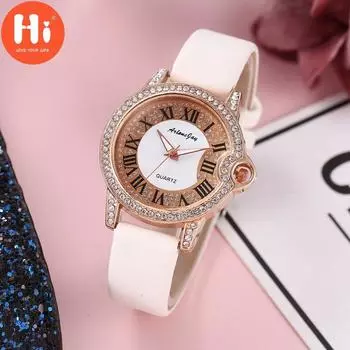 Привет модные часы Роскошные женские кварцевые часы Водонепроницаемые женские часы Женские наручные часы
