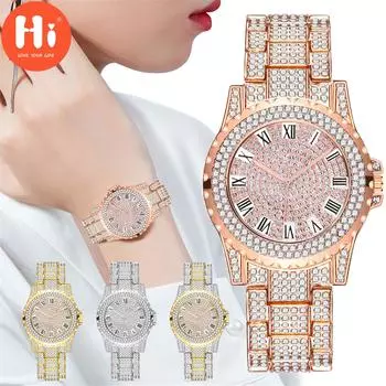 Привет модные часы Роскошные женские кварцевые часы Водонепроницаемые женские часы Женские наручные часы