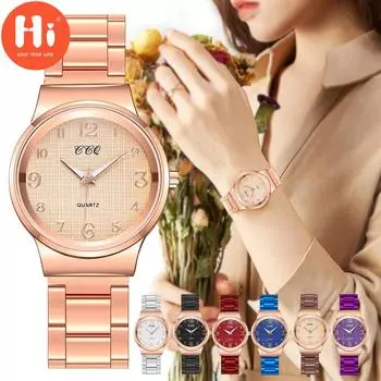 Привет модные часы Роскошные женские кварцевые часы Водонепроницаемые женские часы Женские наручные часы