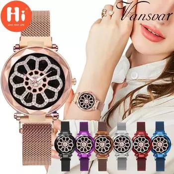 Привет модные часы Роскошные женские кварцевые часы Водонепроницаемые женские часы Женские наручные часы