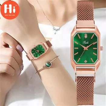 Привет модные часы Роскошные женские кварцевые часы Водонепроницаемые женские часы Женские наручные часы