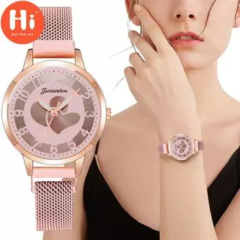 Привет модные часы Роскошные женские кварцевые часы Водонепроницаемые женские часы Женские наручные часы