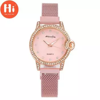 Привет модные часы Роскошные женские кварцевые часы Водонепроницаемые женские часы Женские наручные часы