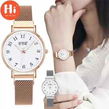 Привет модные часы Роскошные женские кварцевые часы Водонепроницаемые женские часы Женские наручные часы