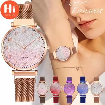 Привет модные часы Роскошные женские кварцевые часы Водонепроницаемые женские часы Женские наручные часы