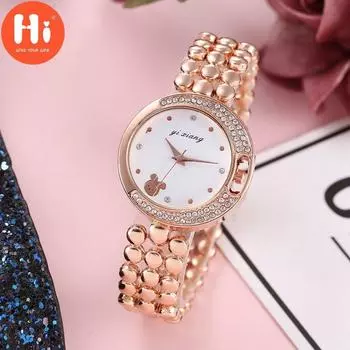 Привет модные часы Роскошные женские кварцевые часы Водонепроницаемые женские часы Женские наручные часы