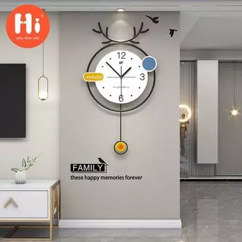 Привет модные украшения дома настенные часы часы для гостиной творческая личность художественные украшения JT2217333x58CM