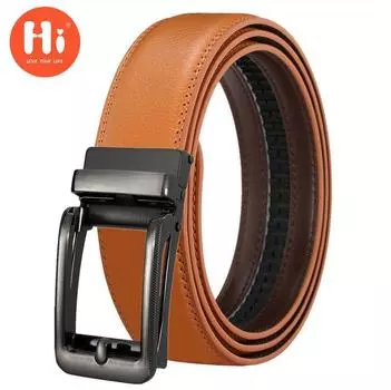 Привет мужской кожаный ремень Роскошные дизайнерские ремни Мужчины Высокое качество Мужской ремень с металлической пряжкой 110cm красный