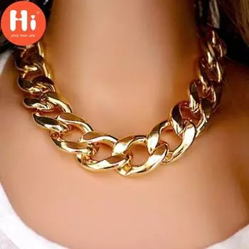 Привет, новые модные ожерелья, толстые цепочки, массивные ожерелья, подвески, женские ювелирные изделия серебряный