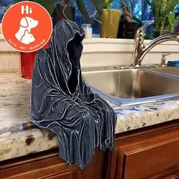 Привет, новый средневековый американский ночной странник, сидящая статуя, готическая статуэтка, домашняя страшная статуя на Хэллоуин, скульптуры, орнамент из смолы, привет