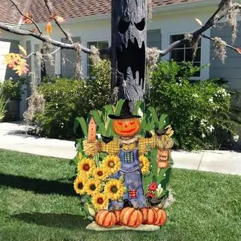 Привет, осень, осенний урожай, садовый знак, дверь во двор, декоративное искусство, декоративный знак для осеннего сада 30CM