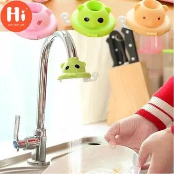 Привет, распылитель для водяного крана, экономия воды, гибкий кран для раковины, мультяшный кухонный гаджет, инструмент Green Life, Hi бежевый