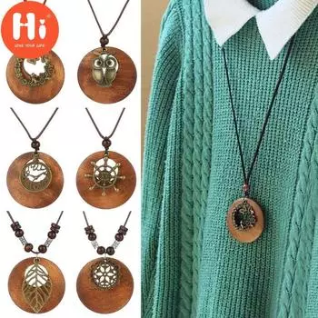 Привет ремешок на шею аксессуары женские ювелирные изделия ожерелье свитер цепь одежда кулон свитер ожерелье 1