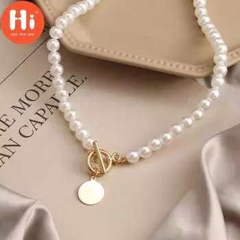 Привет Ретро Барокко Жемчужное Ожерелье Женское Ретро Геометрическое Ожерелье Панк Дикое Ожерелье Ювелирные Изделия