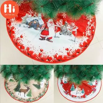 Привет Рождественская елка Юбка Украшение диаметром 32 дюйма Украшение нижней части рождественской елки Привет