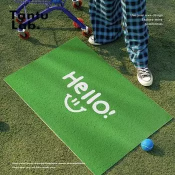 Привет серия коврик для входной двери, коврик для входной двери из шелка, коврик для входной двери, коврик для входной двери, коврик для грязи 40 * 60Cm silk ring