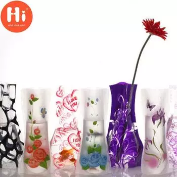 Привет складная ваза из ПВХ экологически чистые цветы офис украшения дома