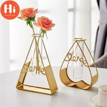 Привет Стеклянный Кашпо Прямоугольный Компактный Удобный Специальный Бар Декоративный Декор Сада Heart Ring