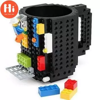 Привет строительные блоки кружки DIY блок головоломка кружка детская игрушка в сборе кружка кофейная чашка красный