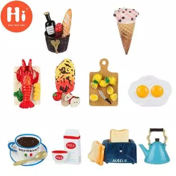 Привет украшение дома магнитный прекрасный мультфильм бионическая еда 3D креативная паста для моделирования холодильника 1