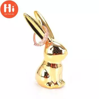 Привет украшения керамические поделки домашние свадебные украшения аксессуары миниатюрная статуэтка Привет золотой