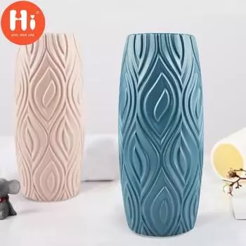 Привет Ваза для цветов Элегантный небьющийся элегантный стиль Пластик Креативный скандинавский керамический вид Ваза для вечеринок Подарки Столовая Для украшения дома розовый