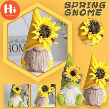Привет, WCIC, новая безликая кукла, украшение для дома, серия цветов подсолнечника, карликовый гоблин, украшения, украшения жёлтый