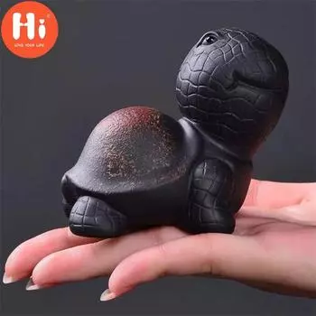 Привет, винтажная керамика, черепаха ручной работы, чай, домашнее животное, фиолетовая глина, офисный рабочий стол, бонсай, мини-милый орнамент в виде черепахи, фигурка животного, домашний декор, привет