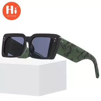 Привет, женские и мужские винтажные летние черные солнцезащитные очки, модные уличные солнцезащитные очки для вождения