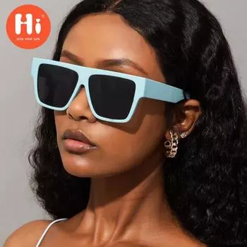 Привет, женские и мужские винтажные летние черные солнцезащитные очки, модные уличные солнцезащитные очки для вождения