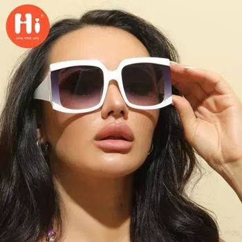 Привет, женские и мужские винтажные летние черные солнцезащитные очки, модные уличные солнцезащитные очки для вождения