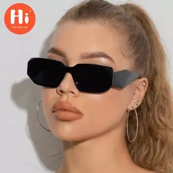 Привет, женские и мужские винтажные летние черные солнцезащитные очки, модные уличные солнцезащитные очки для вождения