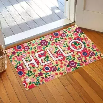 Приветственный коврик для входной двери с абсорбирующей подложкой, износостойкий, противоскользящий, декоративная входная дверь 40x60cm D