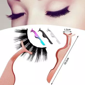 Привитые накладные ресницы локтевые щипцы из нержавеющей стали серебряный